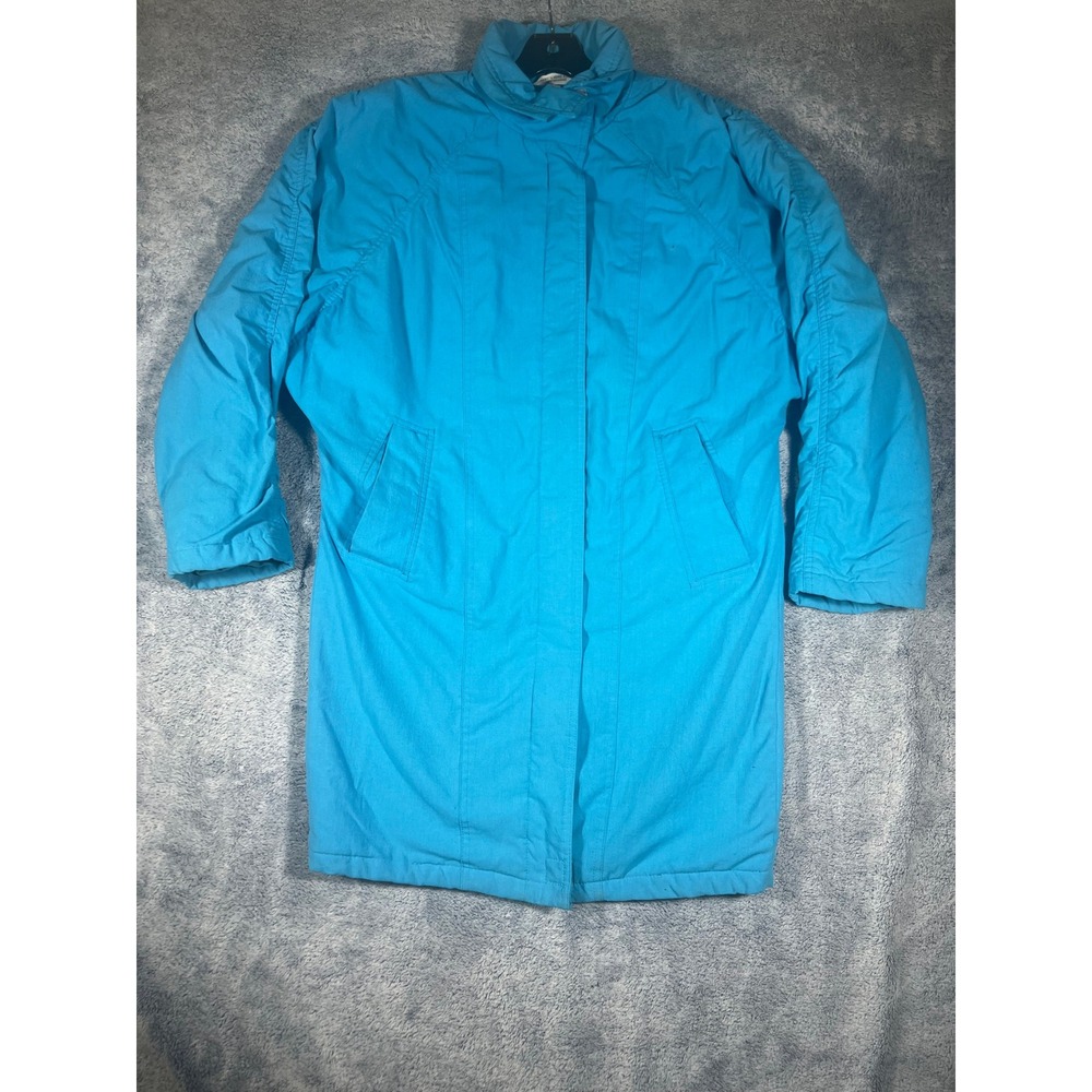 Vintage Princeton Trading Co Blue Longline Coat Insulated Raglan‎ Sleeve Small